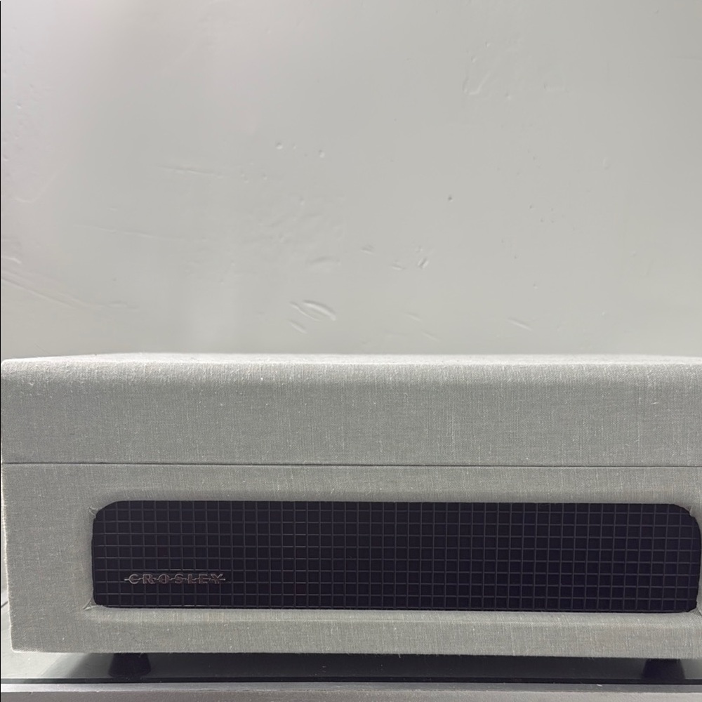 Crosley Silver and Black Audio System